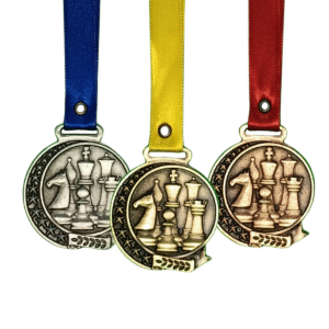 Medalla metálica Ajedrez