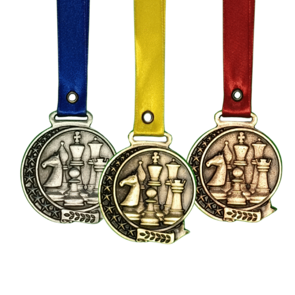 Medalla metálica Ajedrez