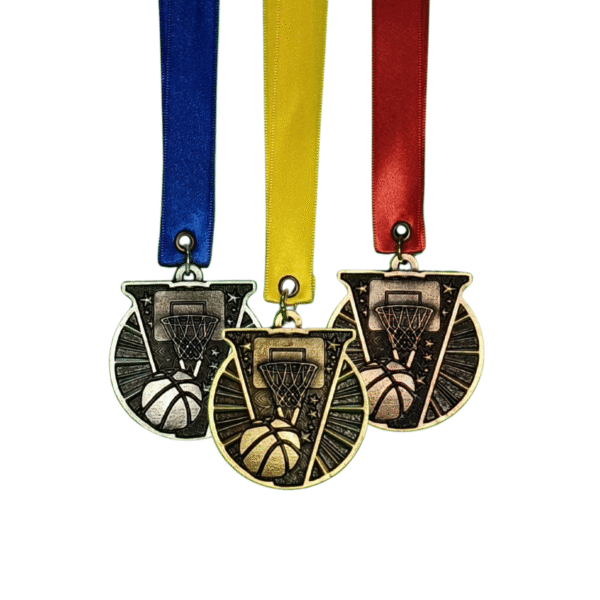 Medalla metálica Basquetbol