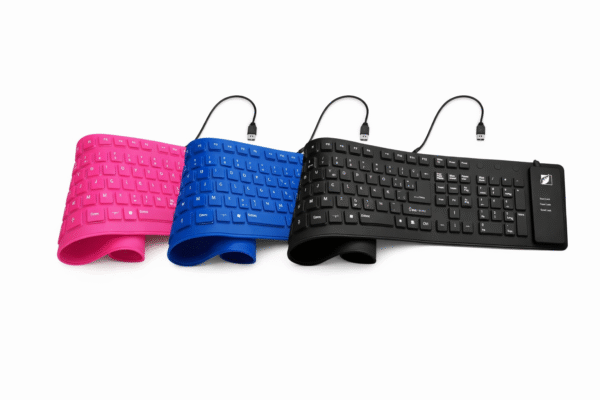 Teclado multimedia flexible