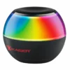 Bocina Bluetooth recargable luz multicolor, negro