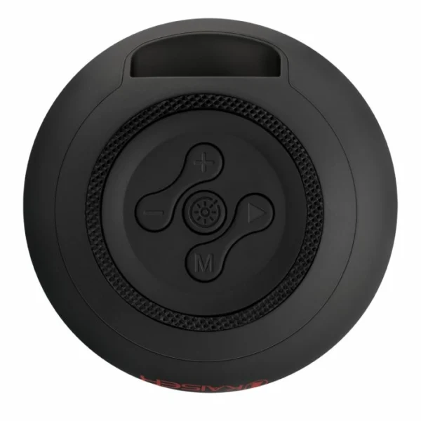 Bocina Bluetooth recargable luz multicolor, negro