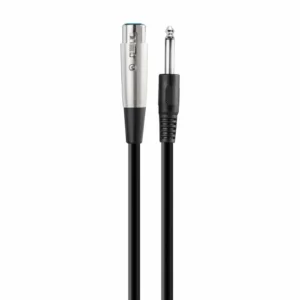 Cable extensión jack cannon - plug monoaural 6.3 mm, 6 m