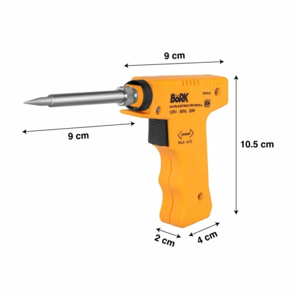 Cautín tipo pistola 30 W a 130 W con luz piloto
