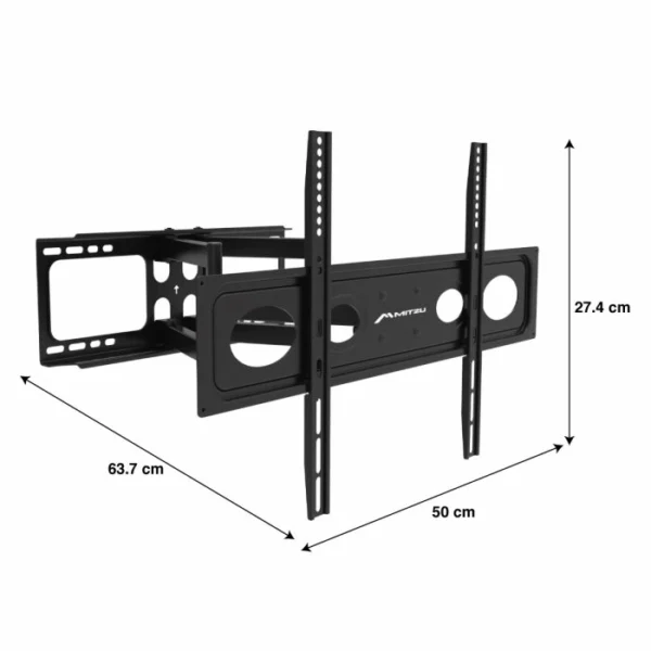 Soporte de brazo móvil doble para pantallas 32” a 70” carga 50 kg