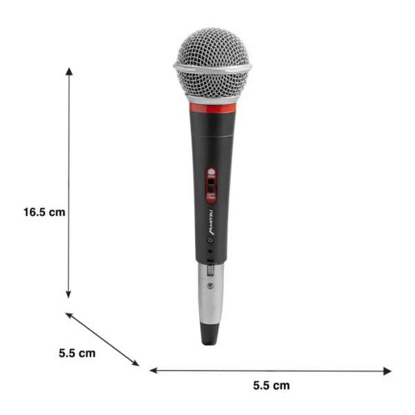 Micrófono alámbrico metálico Hi-Fi profesional tipo dinámico