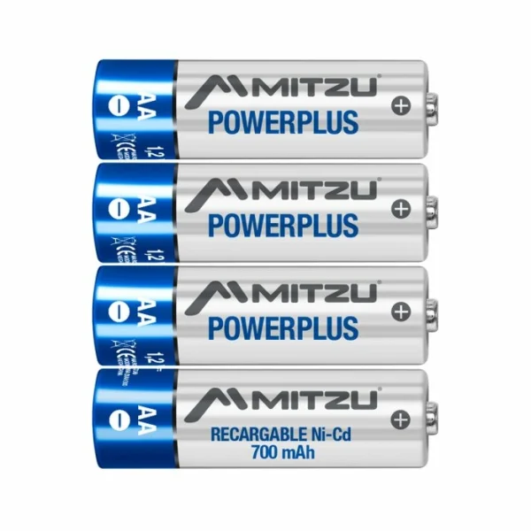 mp-4xaa700-3 Paquete de 4 pilas AA de Ni-Cd de 700 mAh