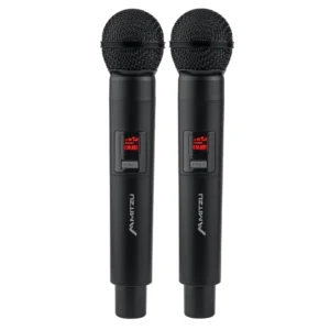 Kit de micrófonos inalámbricos Bluetooth con unidad receptora