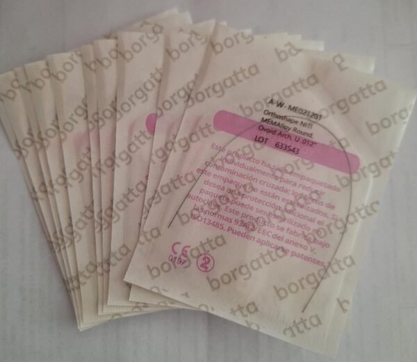 Arcos NiTi Memalloy Borgatta Caja con 10 piezas