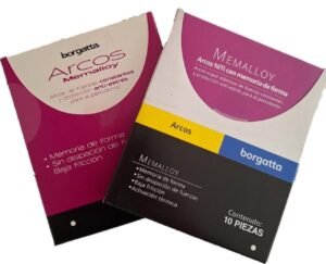 Arcos NiTi Memalloy Borgatta Caja con 10 piezas