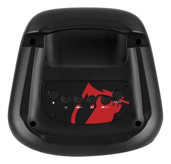 Bocina Recargable Bluetooth Con Doble Bafle De 3 pulgadas Y Luces Led Multicolor