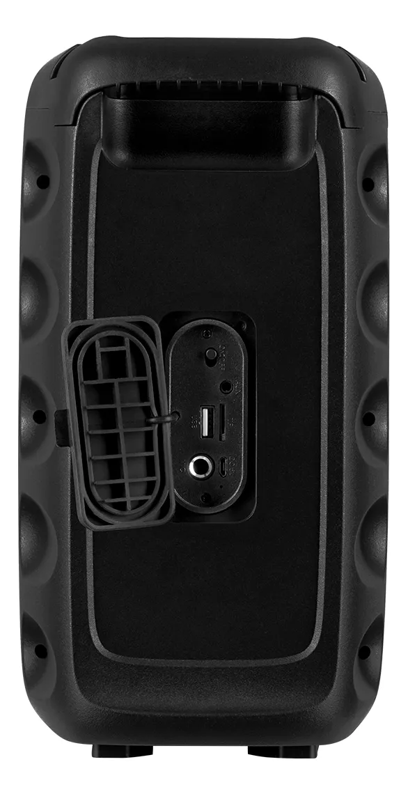 Bocina Recargable Bluetooth Con Doble Bafle De 3 pulgadas Y Luces Led Multicolor