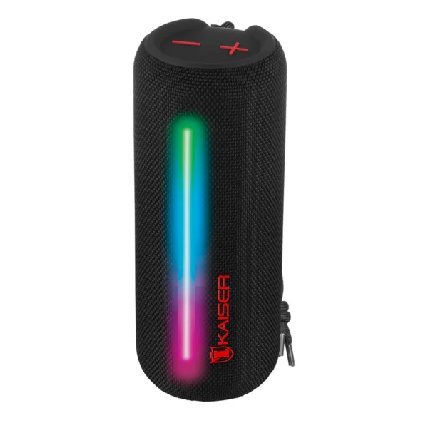 Bocina Bluetooth cilindro impermeable, negro