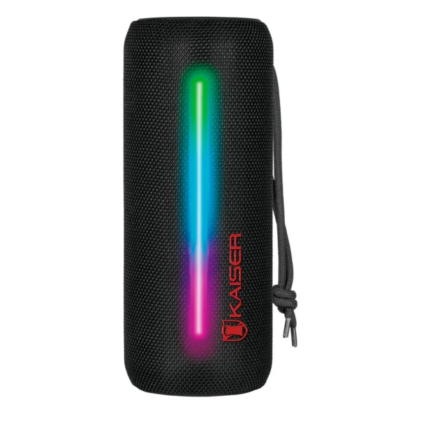 Bocina Bluetooth cilindro impermeable, negro