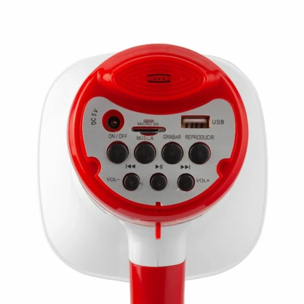 Megáfono recargable 700 m de alcance con micro SD