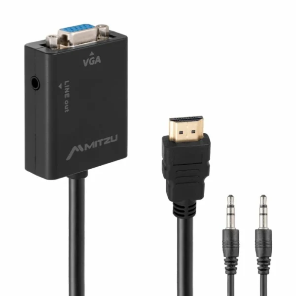Convertidor de HDMI a VGA con salida de audio