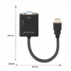 Convertidor de HDMI a VGA con salida de audio