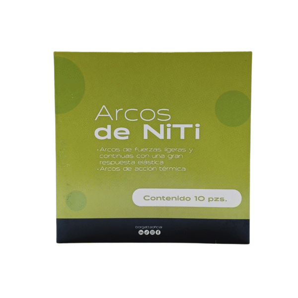 Arco NiTi iLine Borgatta Caja con 10 piezas