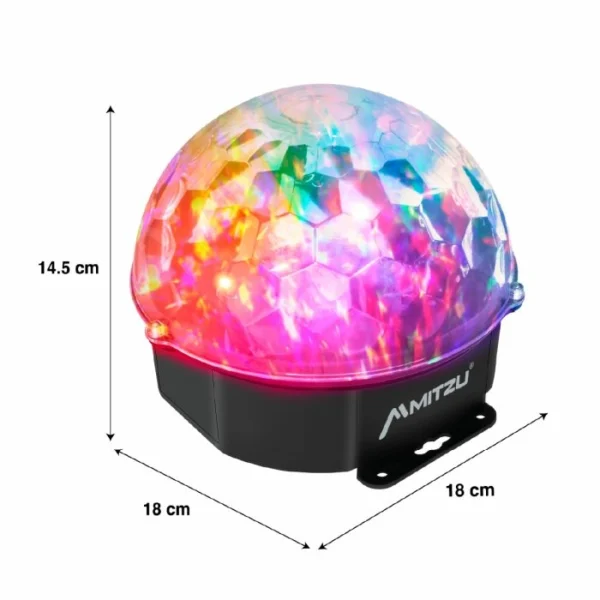 Luz led Bola Mágica RGB audio rítmica