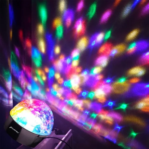 Luz led Bola Mágica RGB audio rítmica