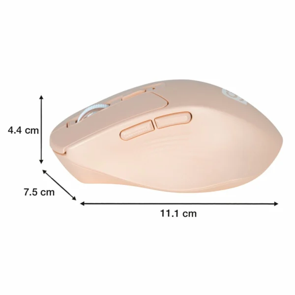 Mouse inalámbrico recargable rosa