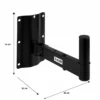 stand-para-pared-con-codo-de-movimiento-para-bafle-negro (2) Soporte para pared con codo de movimiento para bafle