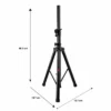Tripié metálico ajustable 1.27 m para bafle hasta 45 kg
