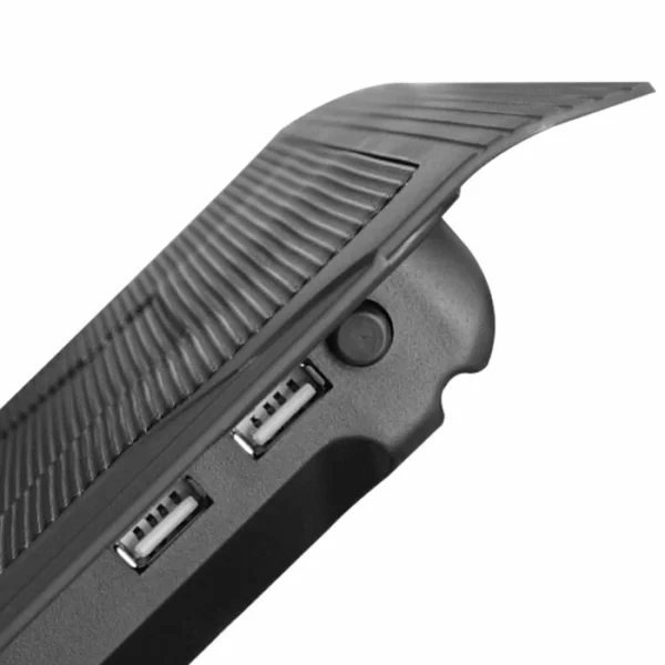 Ventilador metálico para laptop negro