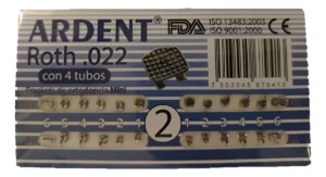 Brackets Mini Ardent #2 Roth 0.22 24pzs C/4tubos En 6