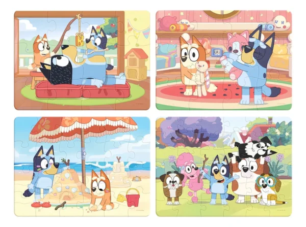 Rompecabezas Bluey 4 En 1 Infantil 84 Piezas
