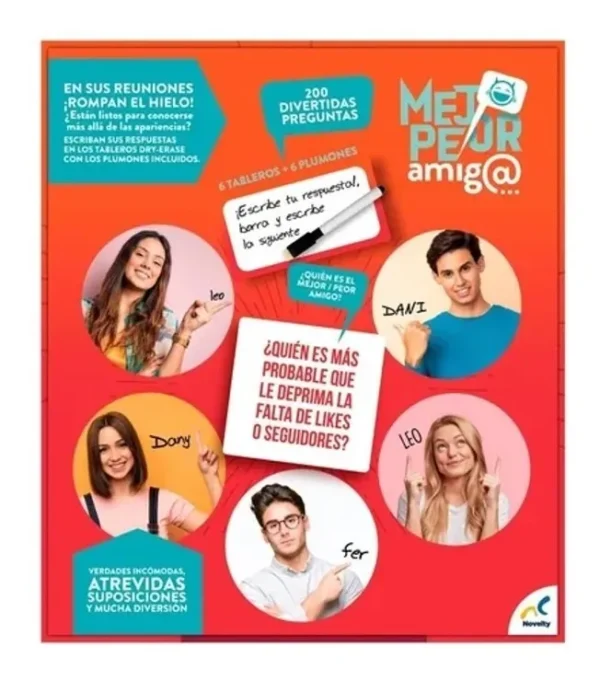 Juego De Mesa Para Fiesta, Mejor - Peor Amigo