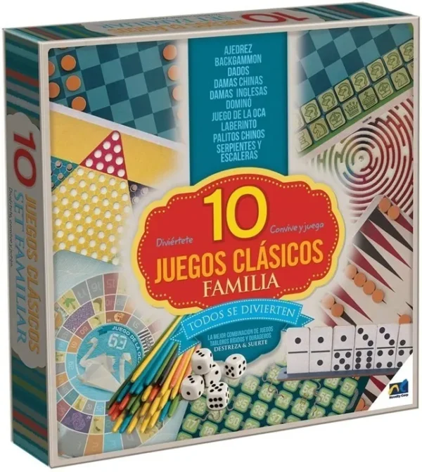 Juego De Mesa Clásicos 10 En 1 Diversión Familiar Y Amigos