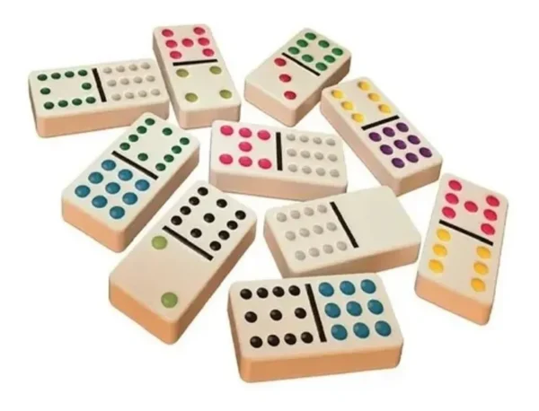 Dominó Tradicional Doble 12 Caja Metálica Fichas Jumbo