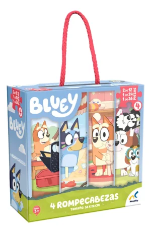 Rompecabezas Bluey 4 En 1 Infantil 84 Piezas