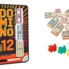 Dominó Tradicional Doble 12 Caja Metálica Fichas Jumbo