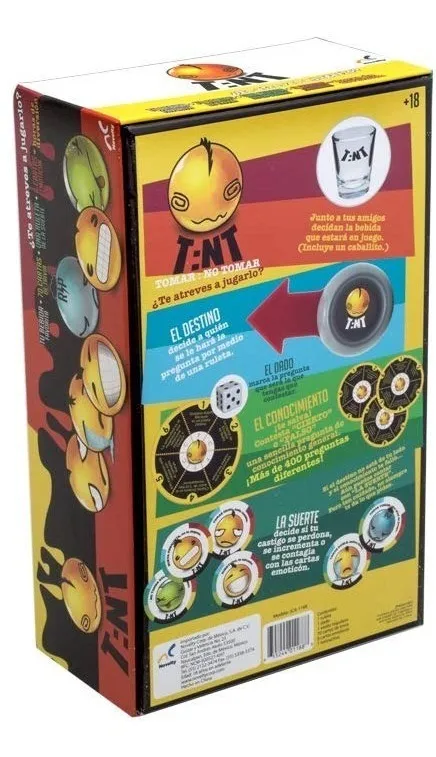 Juego De Mesa T:nt (tomar O No Tomar) Juego De Shots Novelty