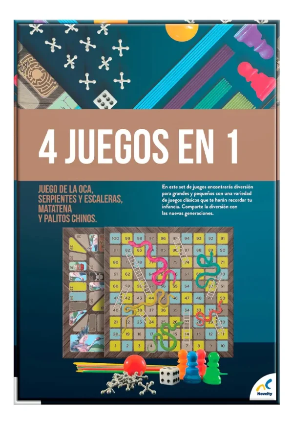 Set De Juegos Clásicos 4 En 1