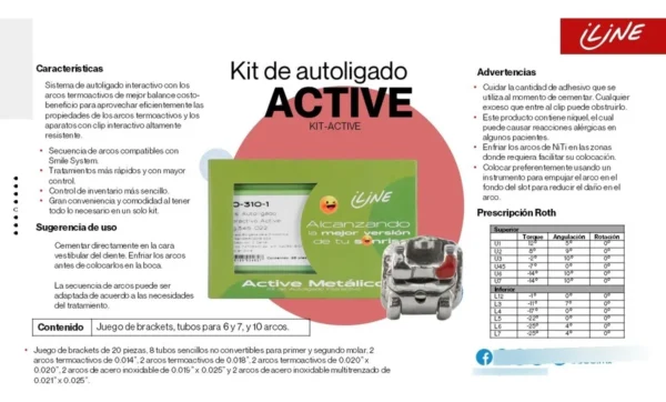 Kit De Brackets Autoligado .022