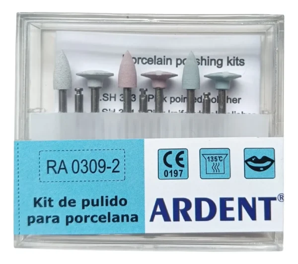 Kit De Pulido Dental Para Cerámica 9pzs Surtido