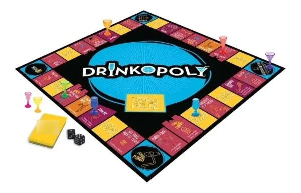 Juego De Mesa Drinkopoly Diversión Para Adultos Shots