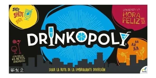 Juego De Mesa Drinkopoly Diversión Para Adultos Shots