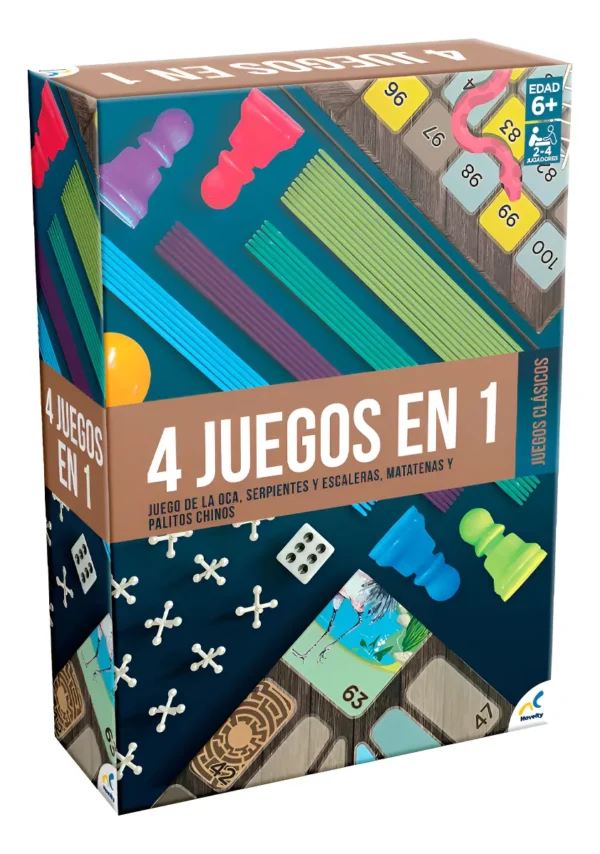 Set De Juegos Clásicos 4 En 1