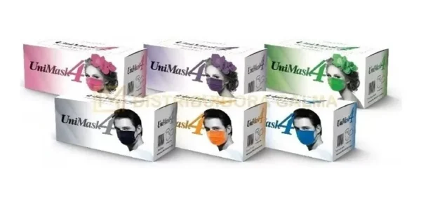 Cubrebocas Uniseal 4 Capas 50 Piezas