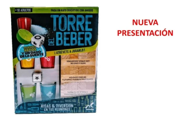 Torre Del Beber 56 Bloques De Madera, Con Shots De Castigo