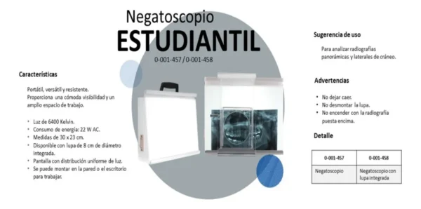 Negatoscopio Estudiantil Sin Lupa Borgatta