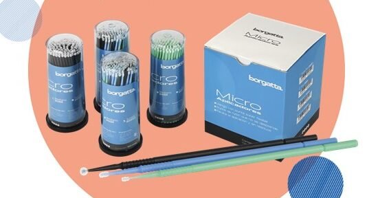 Microaplicadores Actualizados BMBF BMBMX BMBR BMBSF MicroAplicadores Desechables Tubo con 100pzs Borgatta