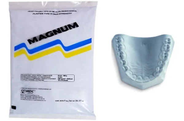 Yeso Piedra Tipo 3 Magnum Para Dental 1kg